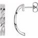 J-Hoop Earrings