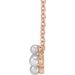 Pearl Sideways Cross Necklace or Center