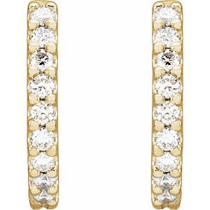 Accented Huggie Earrings