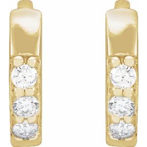 Accented Huggie Earrings