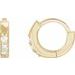 Accented Huggie Earrings
