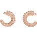Floral Front-Back Hoop Earrings
