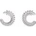 Floral Front-Back Hoop Earrings