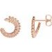 Floral Front-Back Hoop Earrings