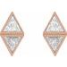 Two-Stone Bezel-Set Earrings