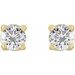 Round 4-Prong Stud Earrings