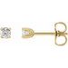 Round 4-Prong Stud Earrings