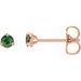 Round 3-Prong Claw Cocktail-Style Stud Earrings