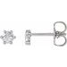 Round 6-Prong Rose-Cut Stud Earrings