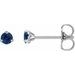 Round 3-Prong Claw Cocktail-Style Stud Earrings
