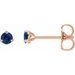Round 3-Prong Claw Cocktail-Style Stud Earrings