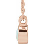 Bezel-Set Necklace or Pendant