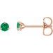 Round 3-Prong Claw Cocktail-Style Stud Earrings