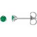 Round 3-Prong Claw Cocktail-Style Stud Earrings