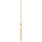 Engravable Bar Necklace or Pendant