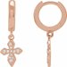 Cross Hoop Earrings