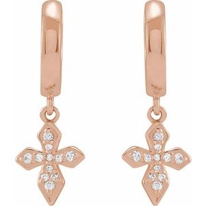 Cross Hoop Earrings