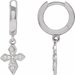 Cross Hoop Earrings