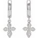 Cross Hoop Earrings