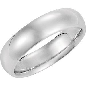 Comfort-Fit Half Round Band