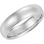Comfort-Fit Half Round Band