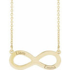 Engravable Infinity Family Necklace