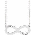 Engravable Infinity Family Necklace