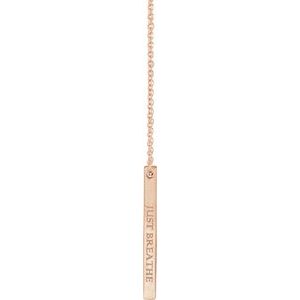Engravable Bar Necklace or Pendant