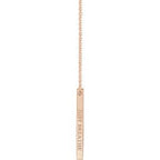 Engravable Bar Necklace or Pendant