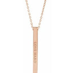 Engravable Bar Necklace or Pendant