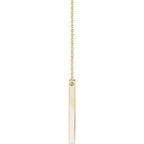Engravable Bar Necklace or Pendant