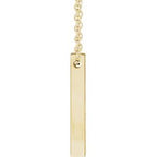 Engravable Bar Necklace or Pendant