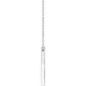 Engravable Bar Necklace or Pendant