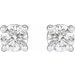 Round 4-Prong Stud Earrings