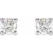 Round 4-Prong Stud Earrings