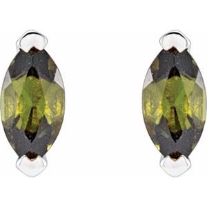 Solitaire V-Prong Stud Earrings