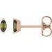 Solitaire V-Prong Stud Earrings