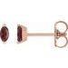 Solitaire V-Prong Stud Earrings