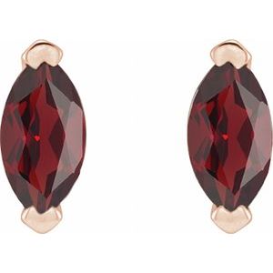 Solitaire V-Prong Stud Earrings