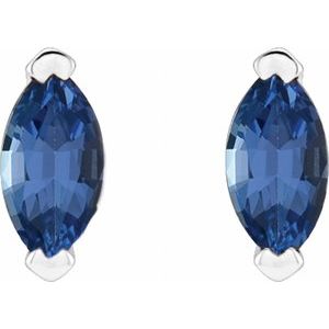 Solitaire V-Prong Stud Earrings
