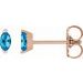 Solitaire V-Prong Stud Earrings