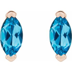 Solitaire V-Prong Stud Earrings