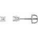 Round 4-Prong Stud Earrings