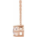 Round 4-Prong Cabochon Pendant