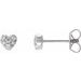 Cluster Heart Earrings