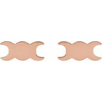 Petite Triple Goddess Earrings