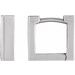 Square Huggie Hoop Earrings