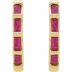 Baguette Huggie Earrings