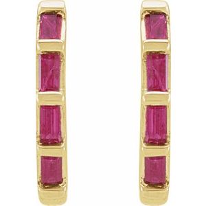 Baguette Huggie Earrings