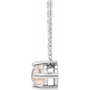 Round 4-Prong Cabochon Pendant